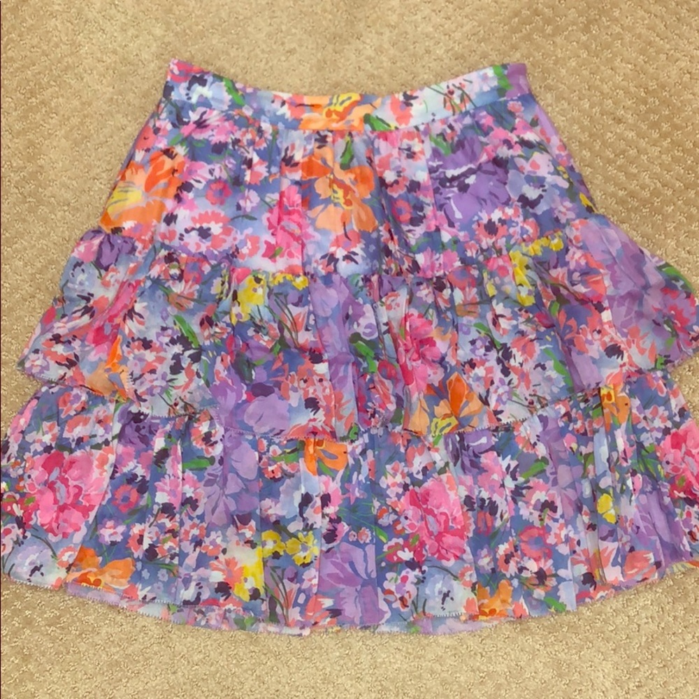 Theory floral skirt